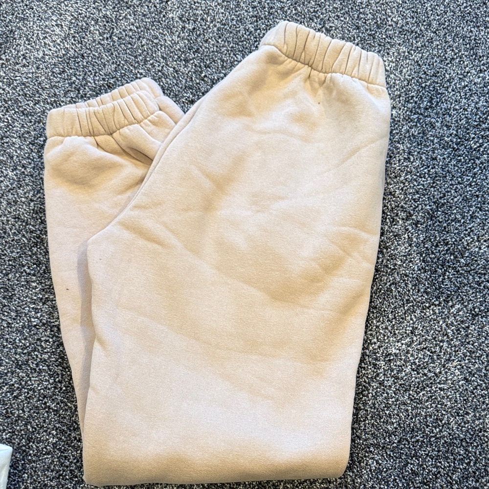 Women's Cream Jogger Pants